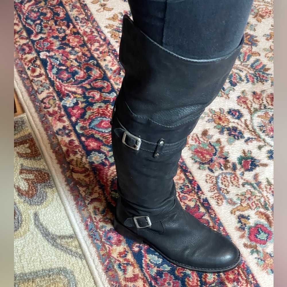 Vince Camuto Black Over the Knee Boots